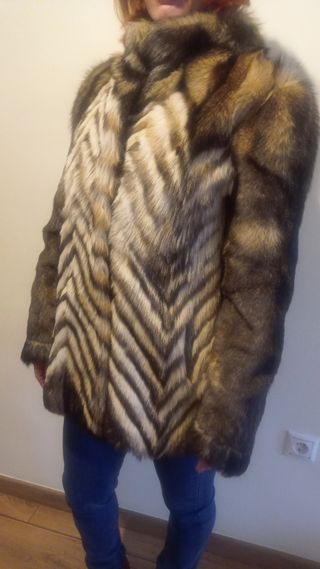 Abrigo de piel natural vintage