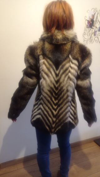 Abrigo de piel natural vintage
