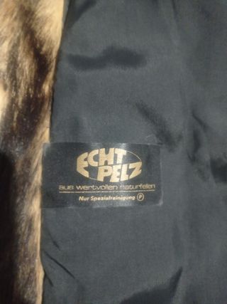 Abrigo de piel natural vintage