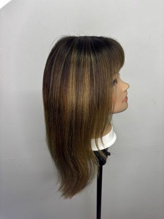 Peluca lace front Pelo natural 24 cm