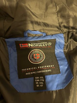 Chaqueta acolchada Norway Greographical