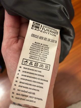 Chaqueta acolchada Norway Greographical