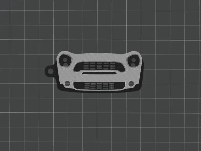 Llavero 3D personalizado Mini Cooper Countryman
