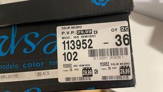 Zapatos de salón negros talla 35