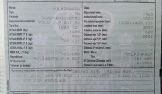 Coche Volkswagen Polo 1.9 SDI Trendline.