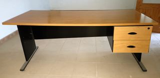 MESA DE DESPACHO CON CAJONES 180X80X71