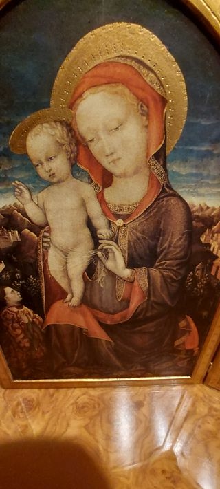 Cuadro tríptico religioso