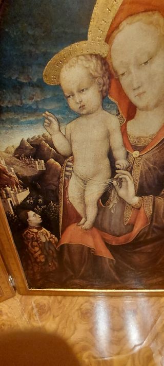 Cuadro tríptico religioso