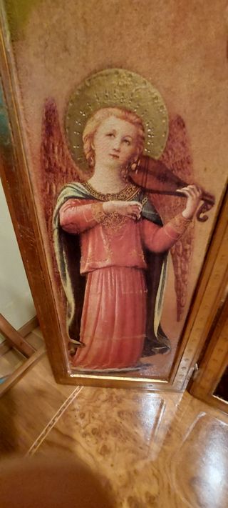 Cuadro tríptico religioso