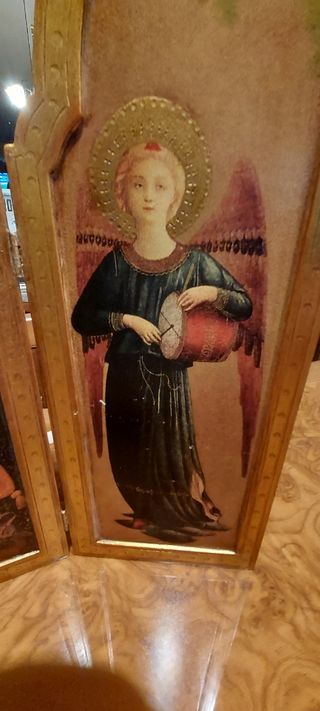 Cuadro tríptico religioso