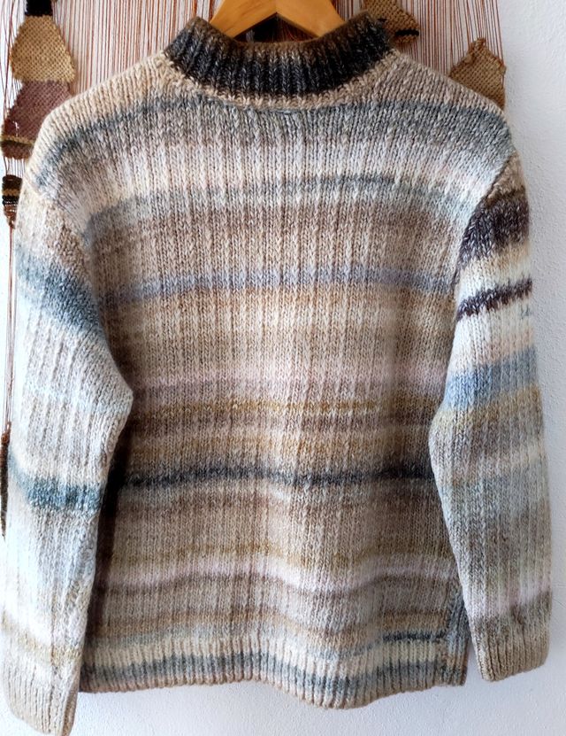Camisola de lã/jersey de lana hecho a mano 40/42