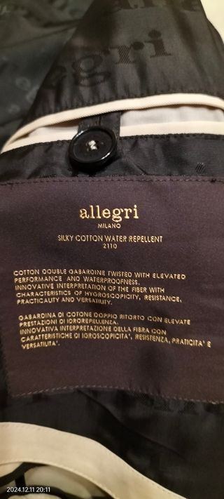 Trench uomo brand Allegri