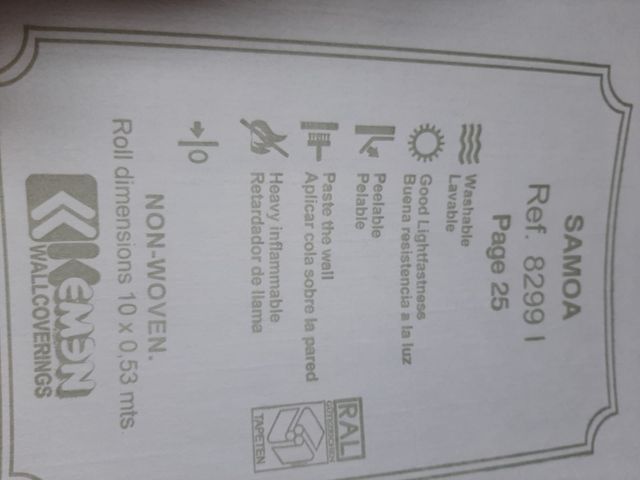 Muestrario papel pintado con textura