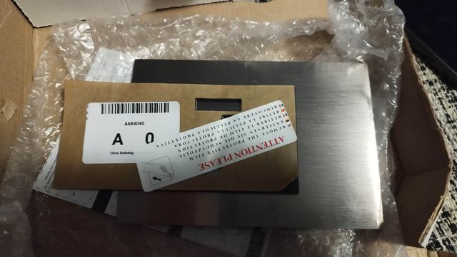 Placa número casa exterior acero inoxidable