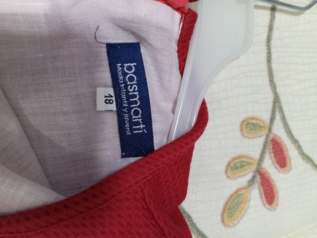 Vestido granate niña