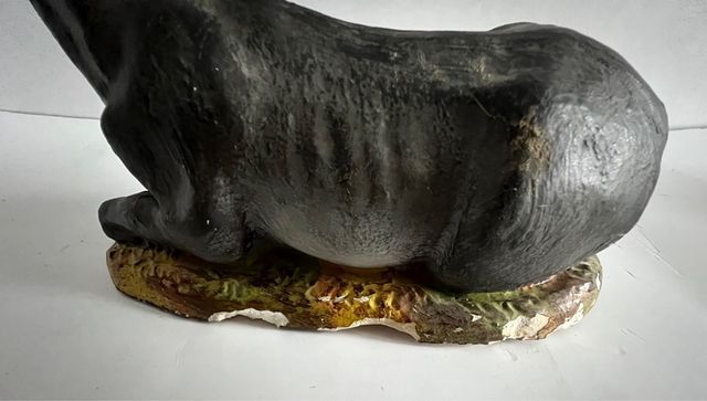 Figuras belén antiguas artesanía Buey y mula