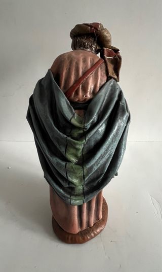 Figura belén antigua artesanía Serrano