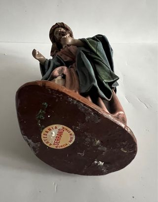 Figura belén antigua artesanía Serrano