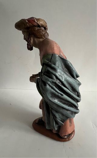 Figura belén antigua artesanía Serrano