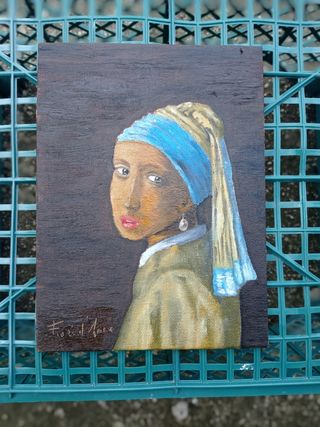 Dipinto olio su tela Fiore d'Amore 