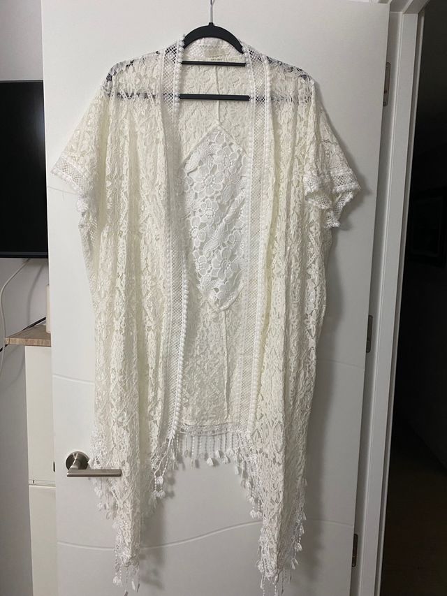 Kimono Blanco Bohemio coco hut