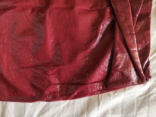 Minifalda burdeos Zara TRF