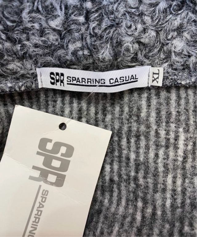 Abrigo gris XL mujer