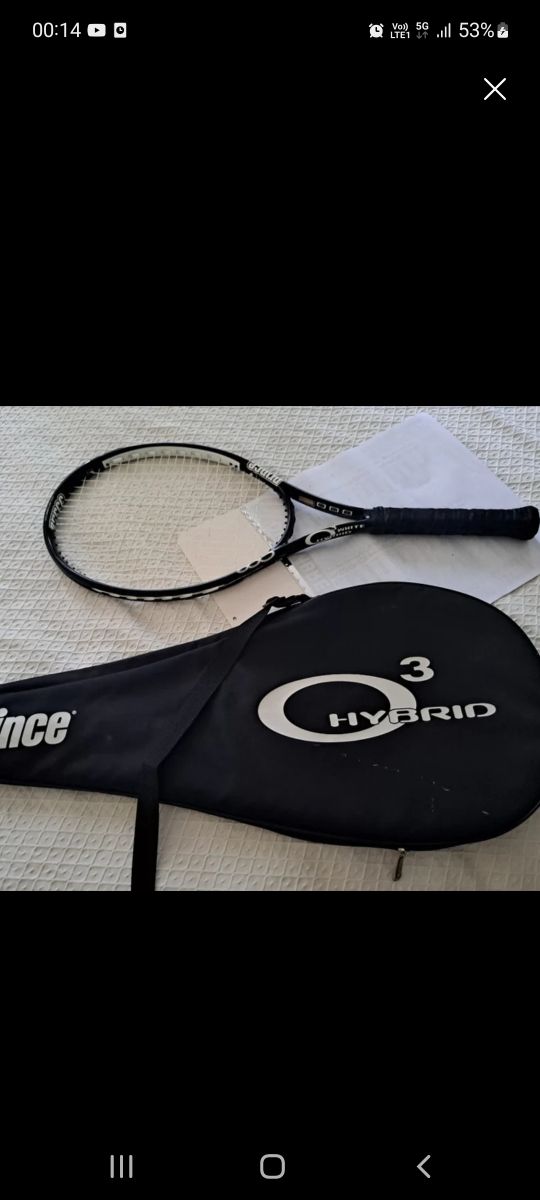 racchetta prince O3 white hybrid TC215C 16x19 - L3