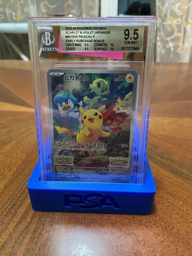 Espositore carte gradate pokemon psa bgs