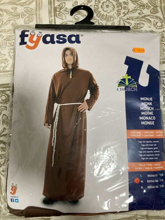 DISFRAZ DE MONJE