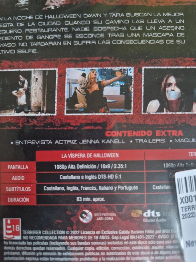 Colección Terrifier bluray