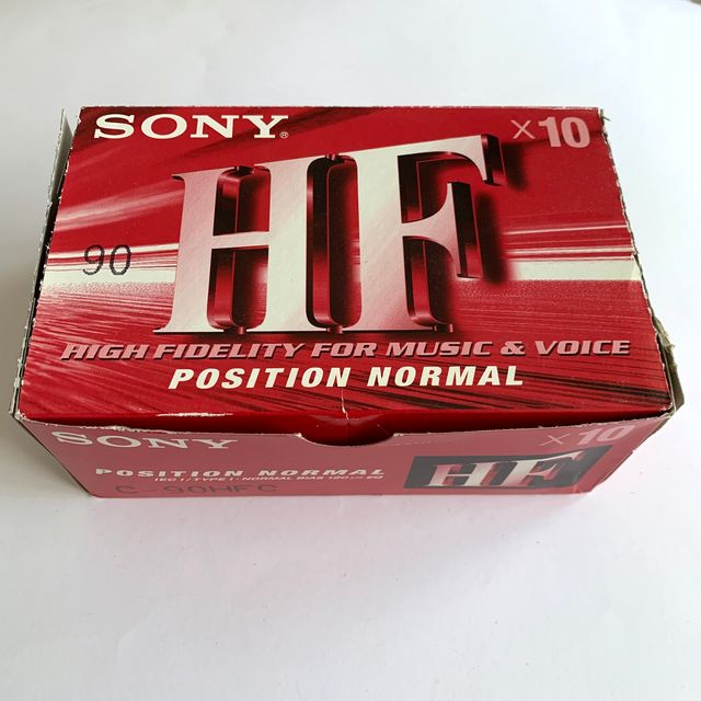 SONY HF90 CAJA 10 CINTAS CASSETTE PRECINTADAS