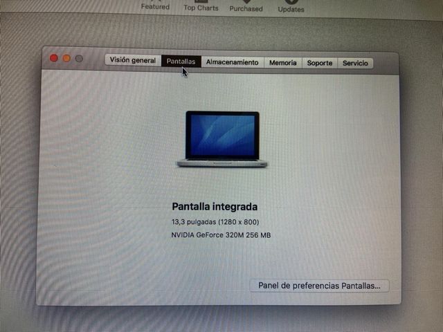 MacBook Pro 13 pulgadas 256 MB