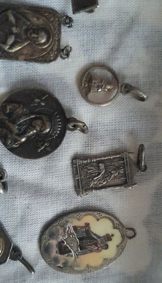 Medallas religiosas antiguas plata