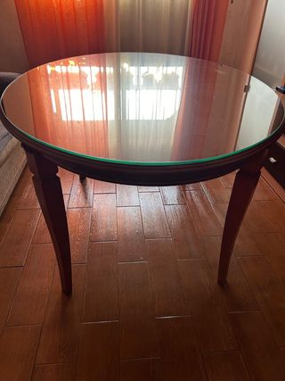 Mesa comedor extensible ovalada