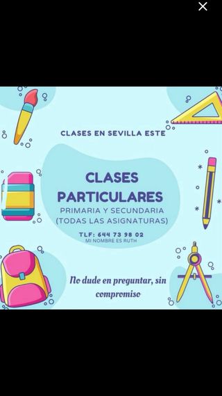 Clases particulares en Sevilla Este y Alcosa