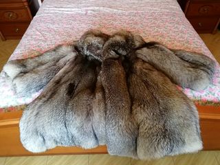 Pellicce volpe bianca e grigia 