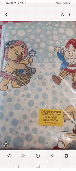 Juego de sábanas infantil Piwick nuevo