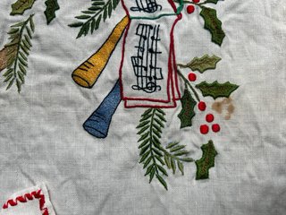 Mantel de navidad vintage