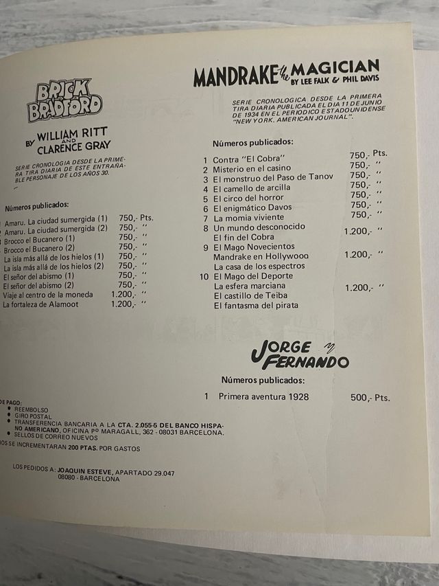 MANDRAKE- El fantasma del pirata