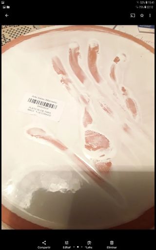 Maceta barro ,solo maceta,platos 7 cada uno manise