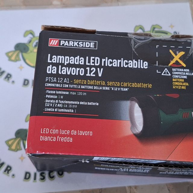 12 V linterna recargable car y bat