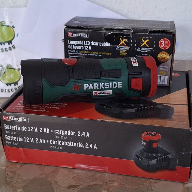 12 V linterna recargable car y bat