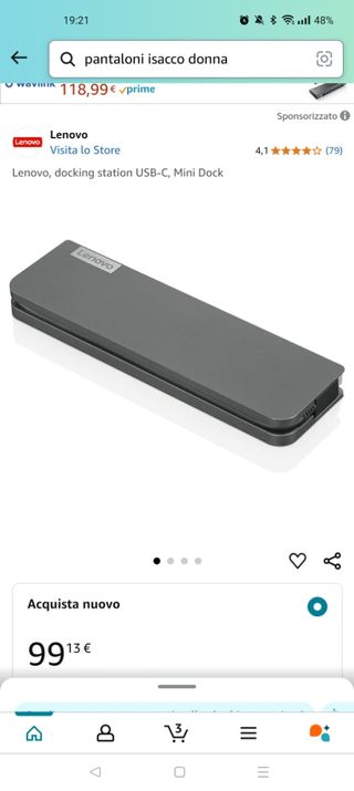 Lenovo docking station USB-C mini dock