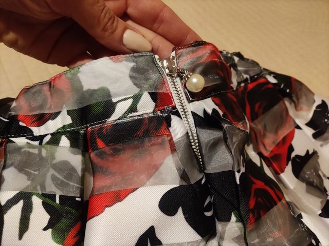 FALDA CEREREMONIA FLORAL 9-10años