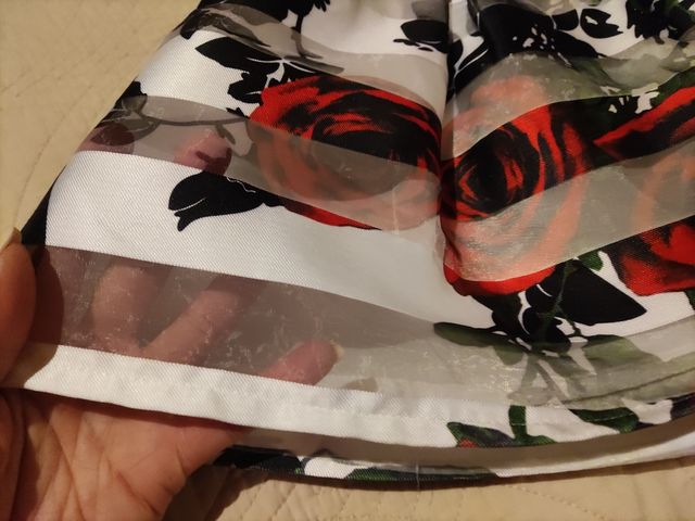 FALDA CEREREMONIA FLORAL 9-10años