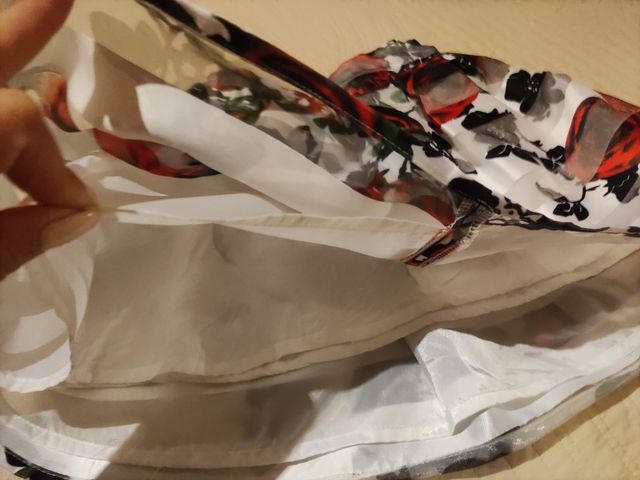 FALDA CEREREMONIA FLORAL 9-10años