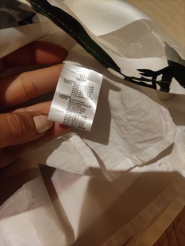 FALDA CEREREMONIA FLORAL 9-10años