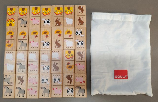 Domino madera animales Goula
