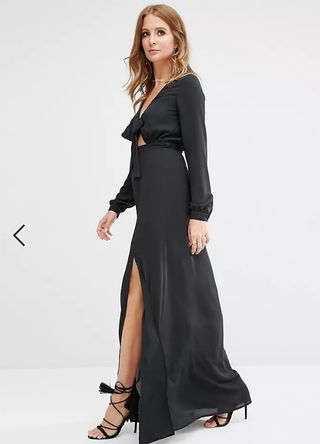 vestido gasa largo marca millie mackintosh